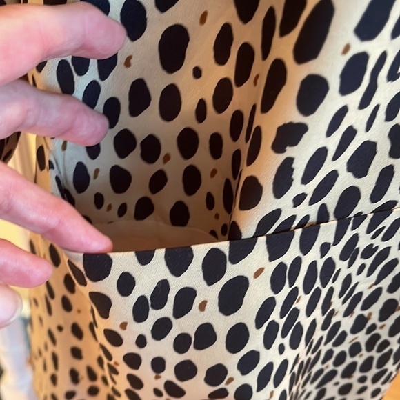 J.Crew tan dress with black spots - Picture 2 of 9
